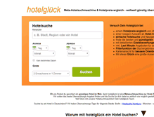 Tablet Screenshot of hotelglueck.de
